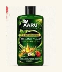 AARU Organic Scalp Therapy 31 Herbs Hair Oil bottle